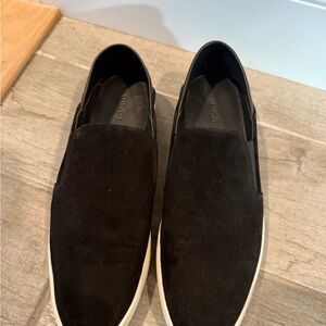 Vince Women's Black Slip-On Loafers